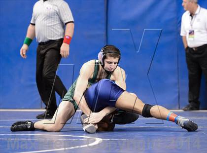 Thumbnail 3 in NCHSAA Individual Wrestling 3A Semifinals photogallery.