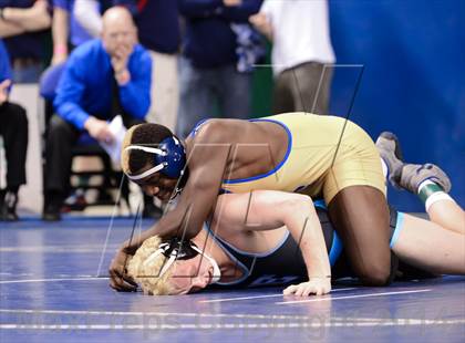 Thumbnail 1 in NCHSAA Individual Wrestling 3A Semifinals photogallery.