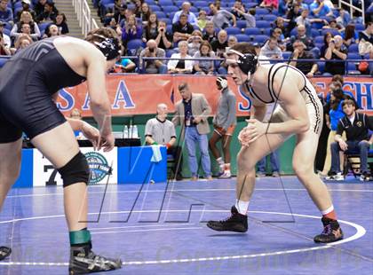 Thumbnail 1 in NCHSAA Individual Wrestling 3A Semifinals photogallery.