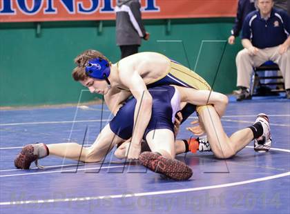 Thumbnail 2 in NCHSAA Individual Wrestling 3A Semifinals photogallery.