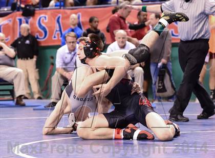 Thumbnail 1 in NCHSAA Individual Wrestling 3A Semifinals photogallery.