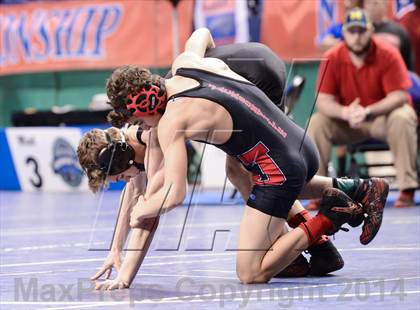 Thumbnail 1 in NCHSAA Individual Wrestling 3A Semifinals photogallery.