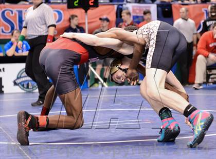 Thumbnail 2 in NCHSAA Individual Wrestling 3A Semifinals photogallery.