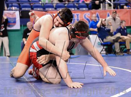 Thumbnail 2 in NCHSAA Individual Wrestling 3A Semifinals photogallery.