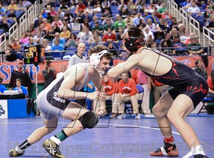 Thumbnail 3 in NCHSAA Individual Wrestling 3A Semifinals photogallery.