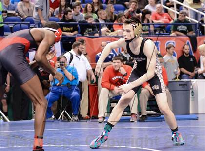 Thumbnail 1 in NCHSAA Individual Wrestling 3A Semifinals photogallery.