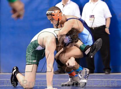 Thumbnail 3 in NCHSAA Individual Wrestling 3A Semifinals photogallery.