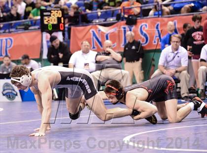 Thumbnail 3 in NCHSAA Individual Wrestling 3A Semifinals photogallery.