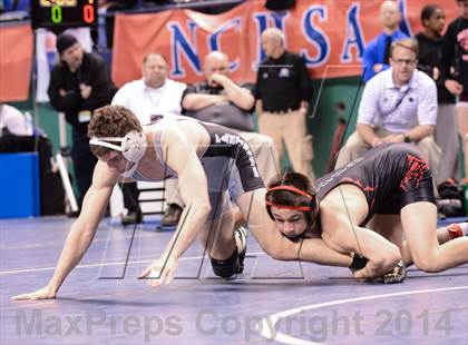 Thumbnail 2 in NCHSAA Individual Wrestling 3A Semifinals photogallery.