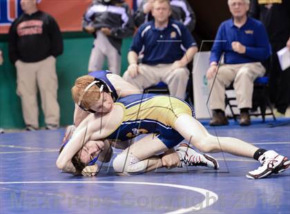 Thumbnail 3 in NCHSAA Individual Wrestling 3A Semifinals photogallery.