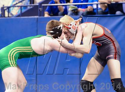 Thumbnail 1 in NCHSAA Individual Wrestling 3A Semifinals photogallery.
