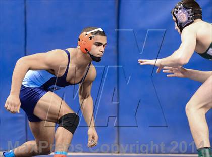 Thumbnail 2 in NCHSAA Individual Wrestling 3A Semifinals photogallery.