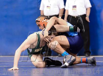 Thumbnail 1 in NCHSAA Individual Wrestling 3A Semifinals photogallery.