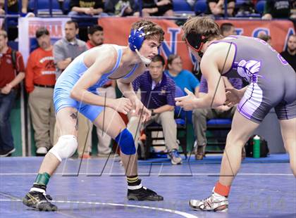 Thumbnail 3 in NCHSAA Individual Wrestling 3A Semifinals photogallery.