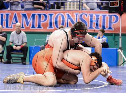 Thumbnail 3 in NCHSAA Individual Wrestling 3A Semifinals photogallery.
