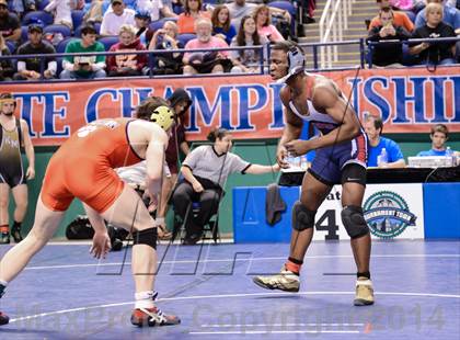 Thumbnail 1 in NCHSAA Individual Wrestling 3A Semifinals photogallery.