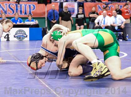 Thumbnail 2 in NCHSAA Individual Wrestling 3A Semifinals photogallery.