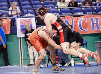 Thumbnail 3 in NCHSAA Individual Wrestling 3A Semifinals photogallery.