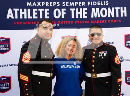 Thumbnail 1 in Marines H.S. Female Athlete of the Month - Mekayla Frazier  photogallery.