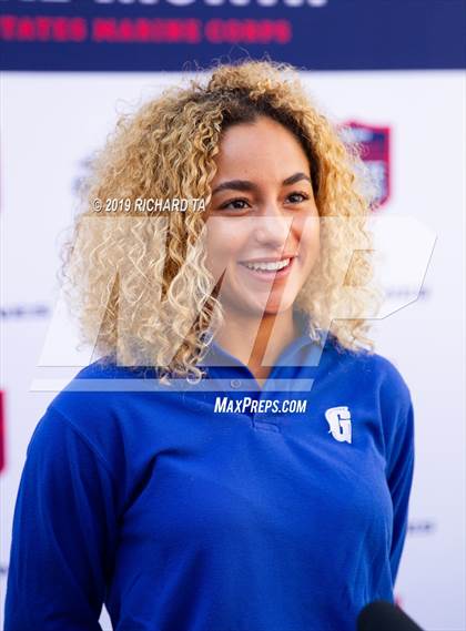 Thumbnail 1 in Marines H.S. Female Athlete of the Month - Mekayla Frazier  photogallery.