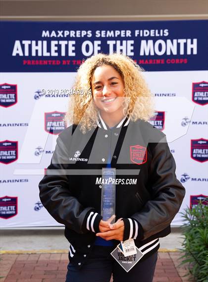 Thumbnail 2 in Marines H.S. Female Athlete of the Month - Mekayla Frazier  photogallery.