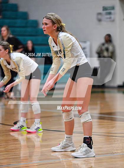Thumbnail 2 in Round Top-Carmine vs Richards (UIL Volleyball 1A Region III Final) photogallery.
