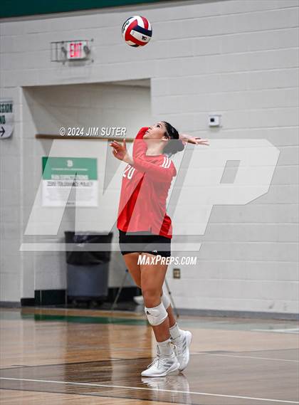 Thumbnail 1 in Round Top-Carmine vs Richards (UIL Volleyball 1A Region III Final) photogallery.