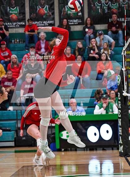 Thumbnail 1 in Round Top-Carmine vs Richards (UIL Volleyball 1A Region III Final) photogallery.