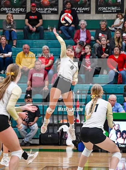 Thumbnail 3 in Round Top-Carmine vs Richards (UIL Volleyball 1A Region III Final) photogallery.