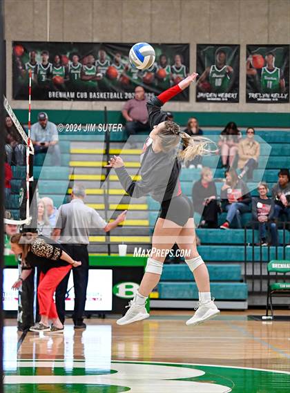 Thumbnail 3 in Round Top-Carmine vs Richards (UIL Volleyball 1A Region III Final) photogallery.