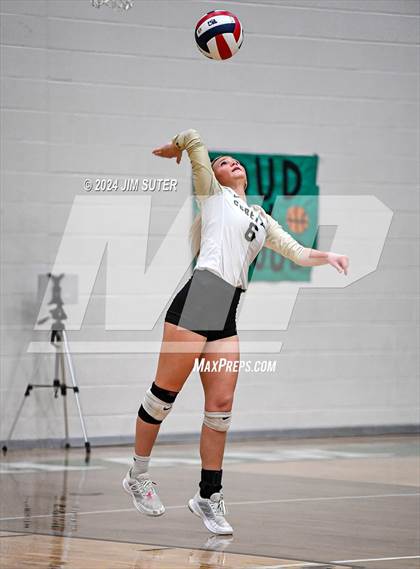 Thumbnail 2 in Round Top-Carmine vs Richards (UIL Volleyball 1A Region III Final) photogallery.
