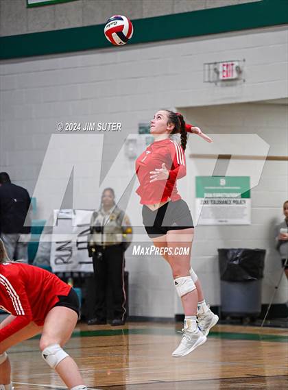 Thumbnail 2 in Round Top-Carmine vs Richards (UIL Volleyball 1A Region III Final) photogallery.