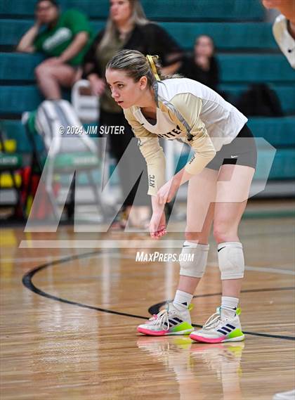 Thumbnail 1 in Round Top-Carmine vs Richards (UIL Volleyball 1A Region III Final) photogallery.