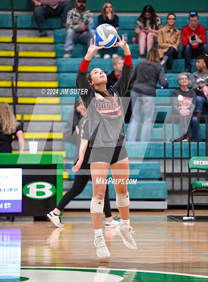 Thumbnail 3 in Round Top-Carmine vs Richards (UIL Volleyball 1A Region III Final) photogallery.