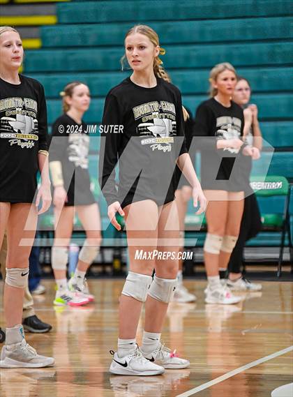 Thumbnail 1 in Round Top-Carmine vs Richards (UIL Volleyball 1A Region III Final) photogallery.