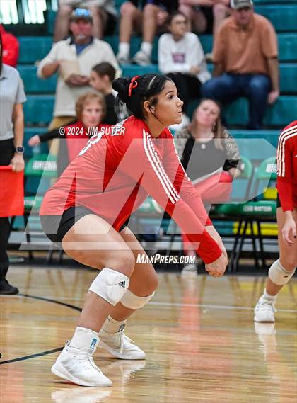 Thumbnail 1 in Round Top-Carmine vs Richards (UIL Volleyball 1A Region III Final) photogallery.