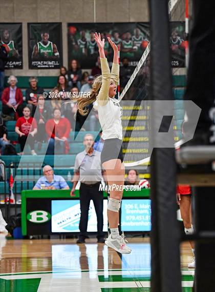 Thumbnail 3 in Round Top-Carmine vs Richards (UIL Volleyball 1A Region III Final) photogallery.
