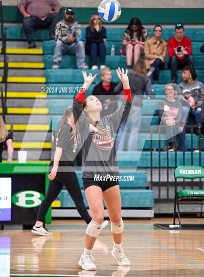 Thumbnail 2 in Round Top-Carmine vs Richards (UIL Volleyball 1A Region III Final) photogallery.