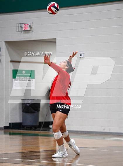 Thumbnail 3 in Round Top-Carmine vs Richards (UIL Volleyball 1A Region III Final) photogallery.
