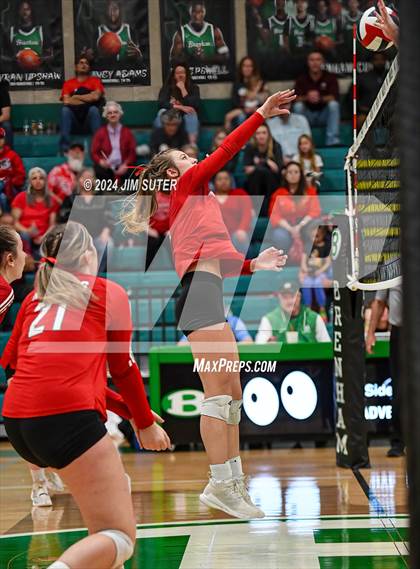 Thumbnail 2 in Round Top-Carmine vs Richards (UIL Volleyball 1A Region III Final) photogallery.