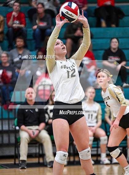 Thumbnail 1 in Round Top-Carmine vs Richards (UIL Volleyball 1A Region III Final) photogallery.