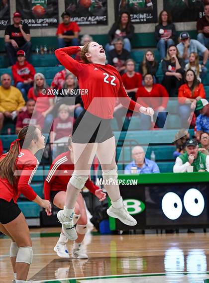 Thumbnail 3 in Round Top-Carmine vs Richards (UIL Volleyball 1A Region III Final) photogallery.