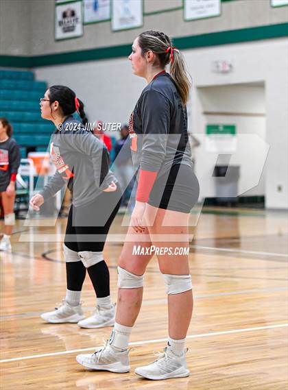 Thumbnail 2 in Round Top-Carmine vs Richards (UIL Volleyball 1A Region III Final) photogallery.