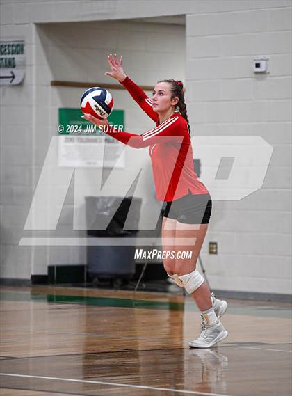Thumbnail 3 in Round Top-Carmine vs Richards (UIL Volleyball 1A Region III Final) photogallery.