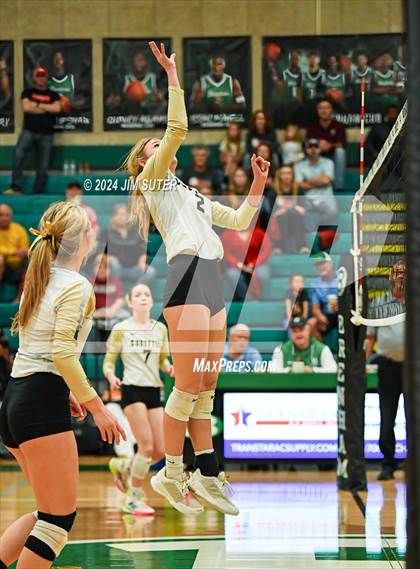 Thumbnail 2 in Round Top-Carmine vs Richards (UIL Volleyball 1A Region III Final) photogallery.