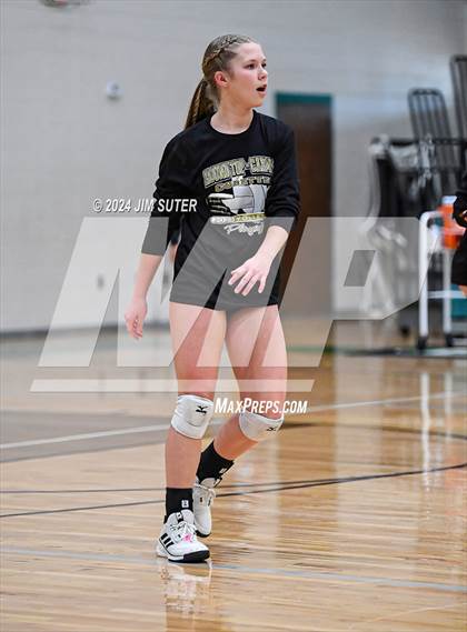 Thumbnail 2 in Round Top-Carmine vs Richards (UIL Volleyball 1A Region III Final) photogallery.