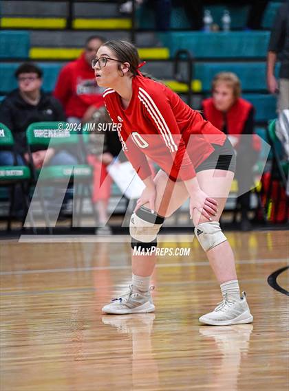 Thumbnail 1 in Round Top-Carmine vs Richards (UIL Volleyball 1A Region III Final) photogallery.