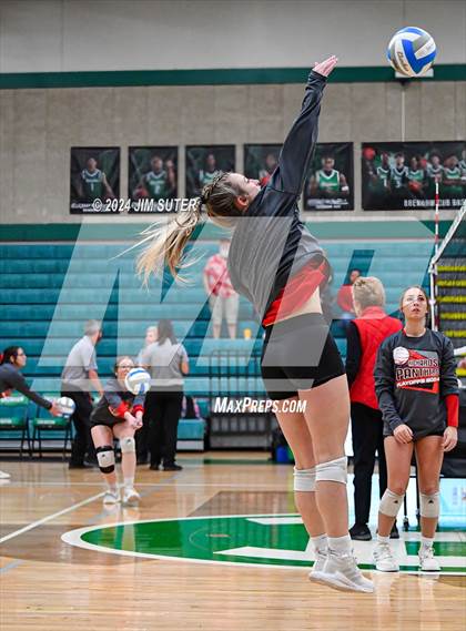 Thumbnail 1 in Round Top-Carmine vs Richards (UIL Volleyball 1A Region III Final) photogallery.