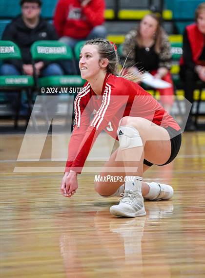 Thumbnail 2 in Round Top-Carmine vs Richards (UIL Volleyball 1A Region III Final) photogallery.