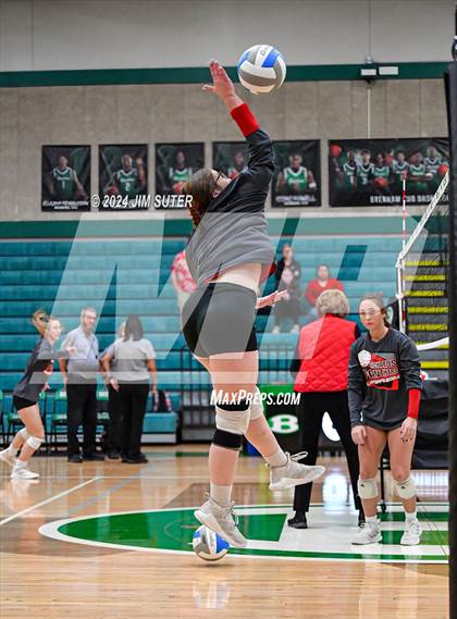 Thumbnail 3 in Round Top-Carmine vs Richards (UIL Volleyball 1A Region III Final) photogallery.